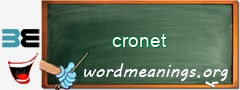 WordMeaning blackboard for cronet